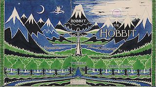 Dust jacket for <span class="push-double"></span>​<span class="pull-double">“</span>The Hobbit”